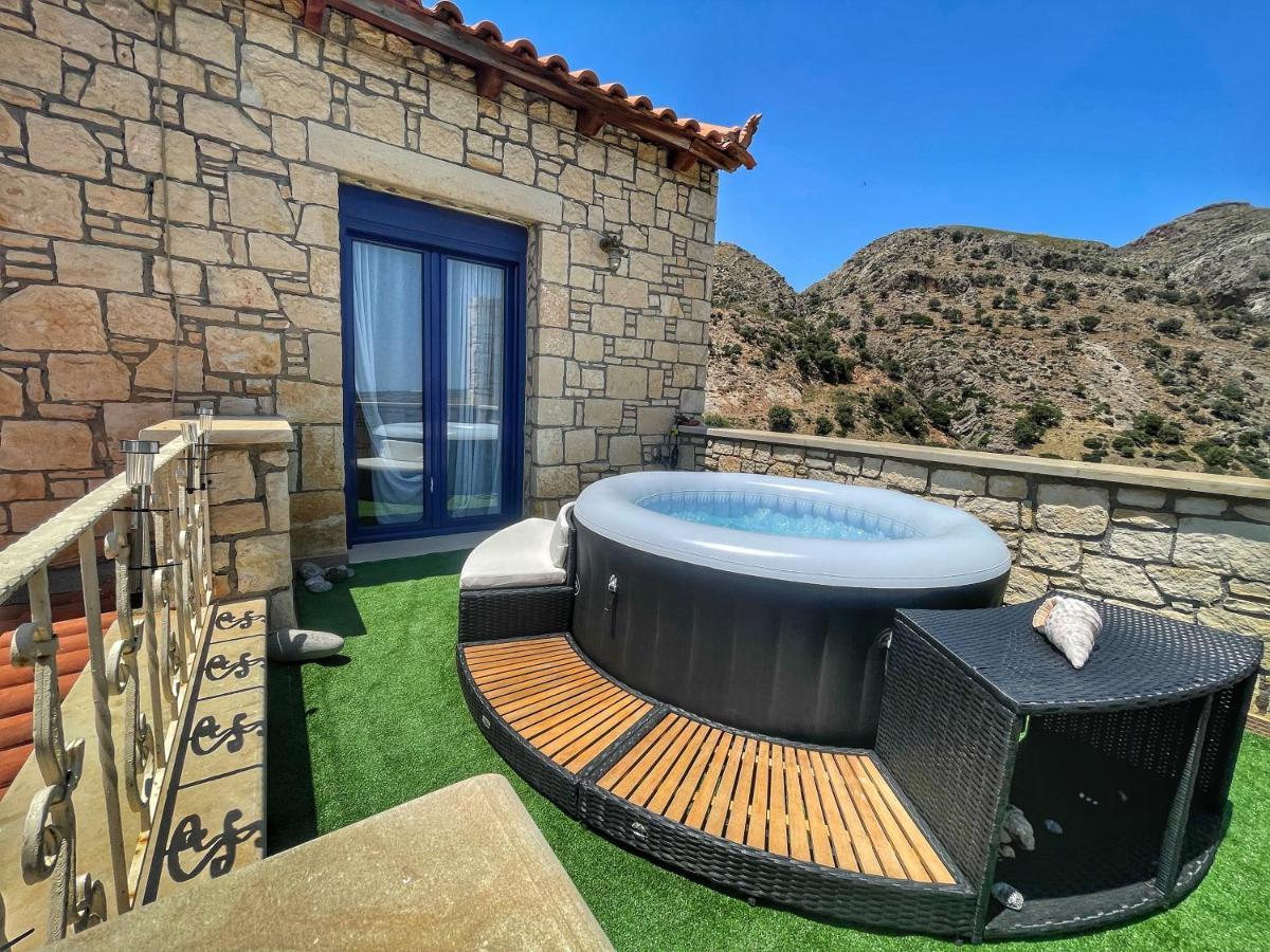 Elouthia Residence With Sea View And Hot Tub Tsoútsouros Esterno foto